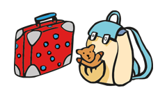 Gepäck - Koffer und Rucksack